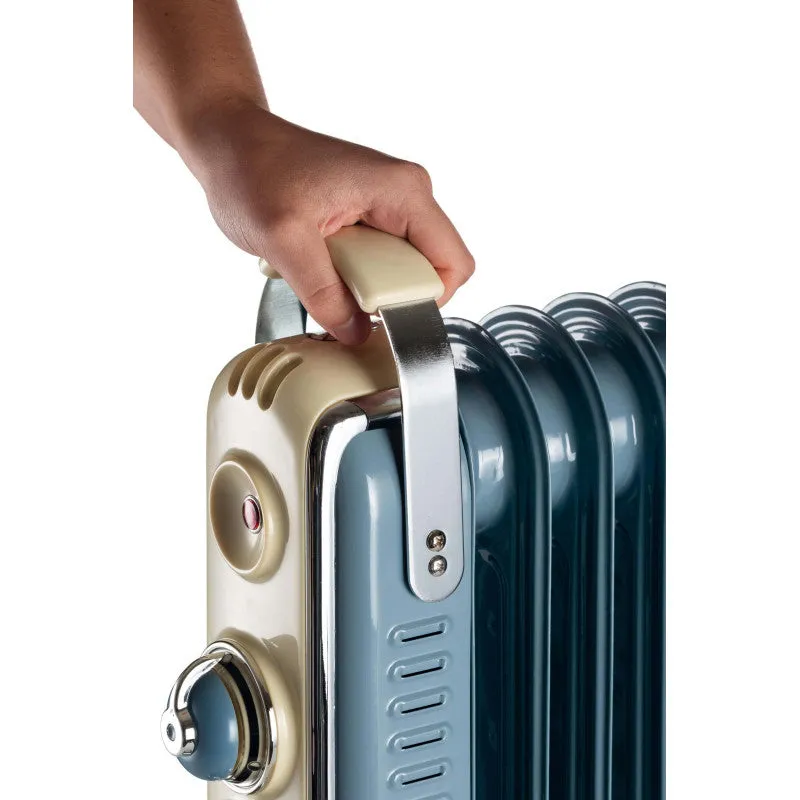 Ariete, Vintage Oil Radiator with 7 Heating Elements, Blue