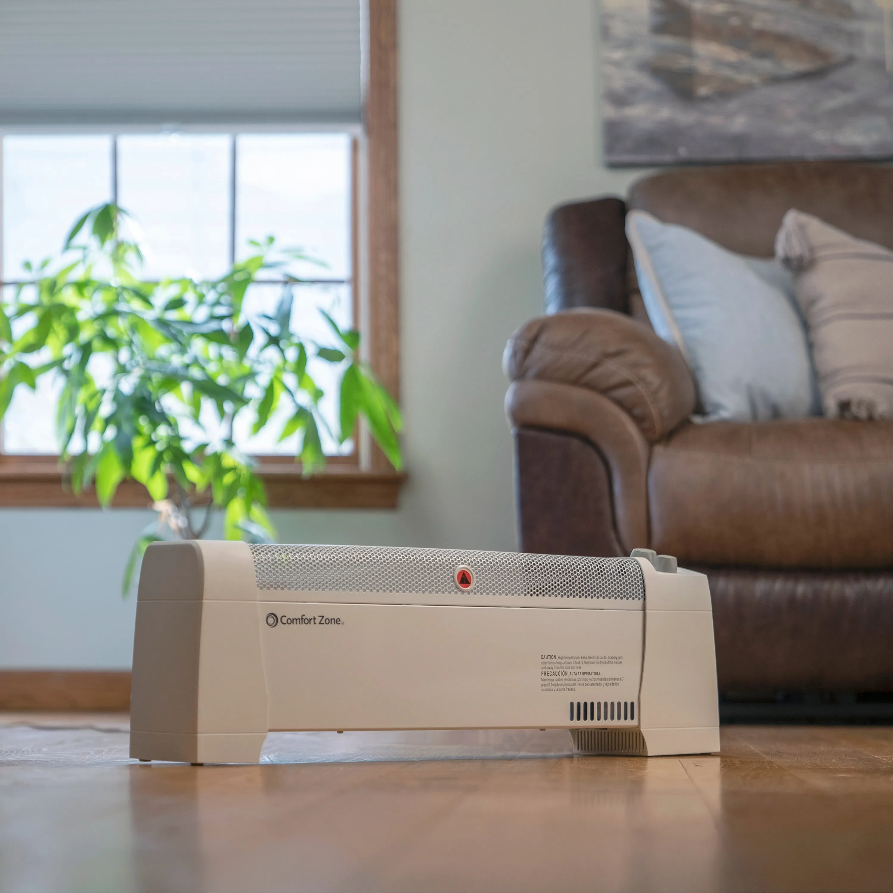 Comfort Zone Convection Baseboard Heater in White