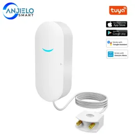 Kitchen Water Leakage Sensor Basement 60dB Sound Tuya Wifi Alarm Warehouse Building Automation Security Protection
