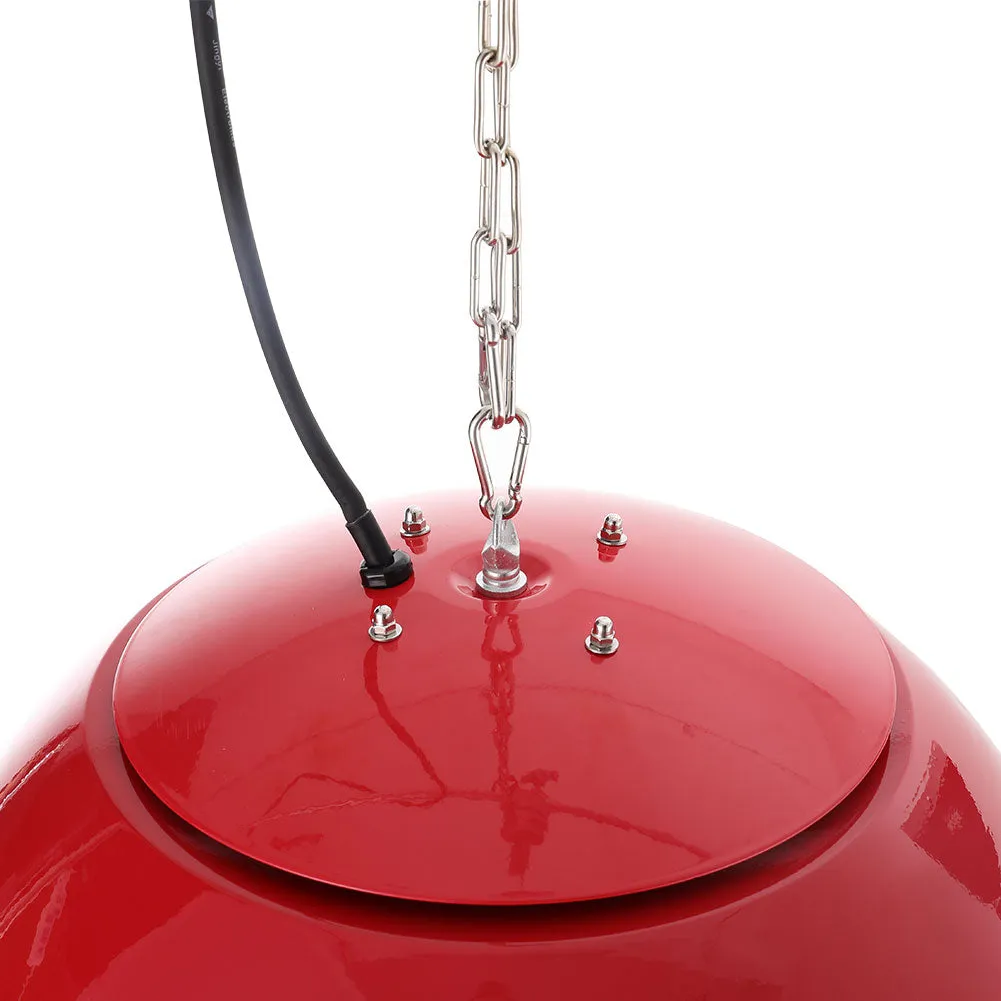 Red/White Outdoor Garden Hanging Patio Heater with 3 Heat Settings